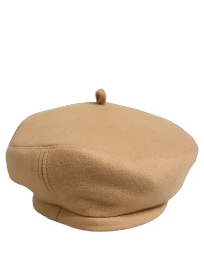 Dolce & Gabbana Beige Wool French Style Beret Capello Women's Hat