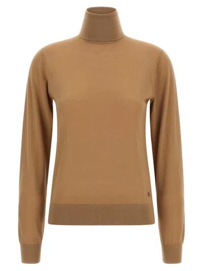 DOLCE & GABBANA BEIGE WOOL TURTLENECK SWEATER