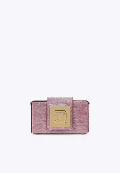 Dolce & Gabbana Bella Box Lurex Shoulder Bag In Pink