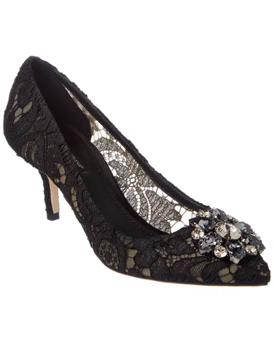 DOLCE & GABBANA DOLCE & GABBANA BELLUCCI 60 EMBELLISHED TAORMINA LACE PUMP