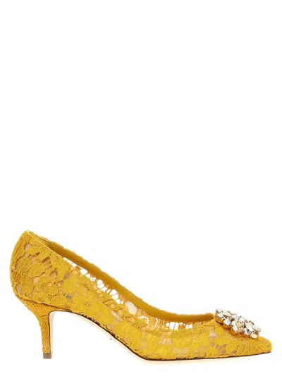 Dolce & Gabbana Bellucci Pump In Yellow