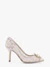 Dolce & Gabbana Canvas And Suede Sneakers In White