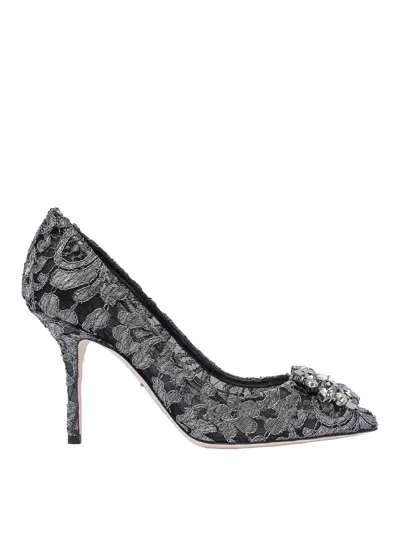 Dolce & Gabbana Bellucci Rainbow Decollete In Gris