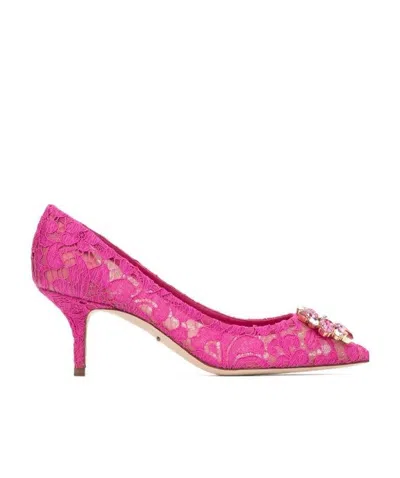 DOLCE & GABBANA DOLCE  GABBANA BELLUCCI LACE PUMPS