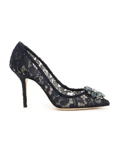 DOLCE & GABBANA DOLCE  GABBANA BELLUCCI EMBELLISHED PUMPS