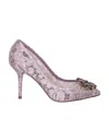 Dolce & Gabbana Belluci Taormina Lace Pumps In Multicolor