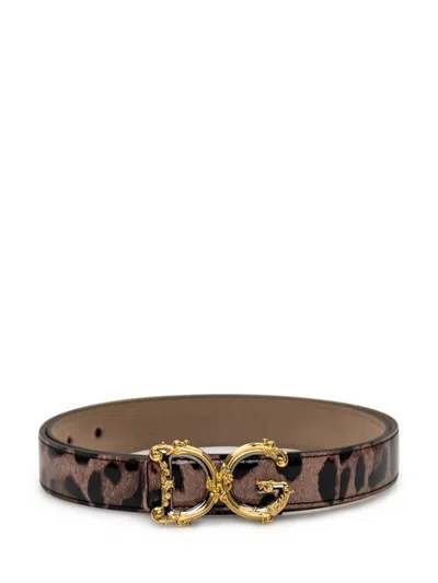 Dolce & Gabbana Belt In Gray