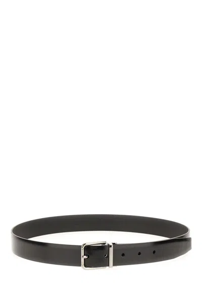 Dolce & Gabbana Man Belt Chocolate Brown Size 34 Calfskin