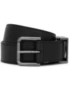 Dolce & Gabbana Calfskin Belt With Dg Logo In Black
