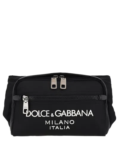 Dolce & Gabbana Belt Bag In Black