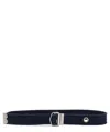 Dolce & Gabbana Logo-print Buckled Belt In Blue