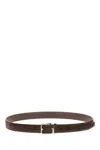 Dolce & Gabbana Man Belt Chocolate Brown Size 34 Calfskin In Brown