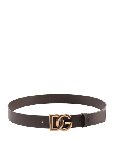 Dolce & Gabbana Belt In Brown