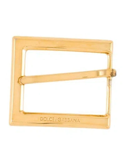 Pre-owned Dolce & Gabbana Belt Buckle In Gold