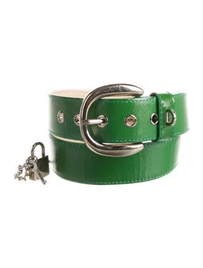 Pre-owned Dolce & Gabbana Belt In Green