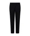 Dolce & Gabbana Monogram-pattern Tailored Trousers In Black