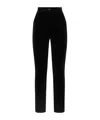 Dolce & Gabbana Black Pants With High Waist And Belt Loops In Black