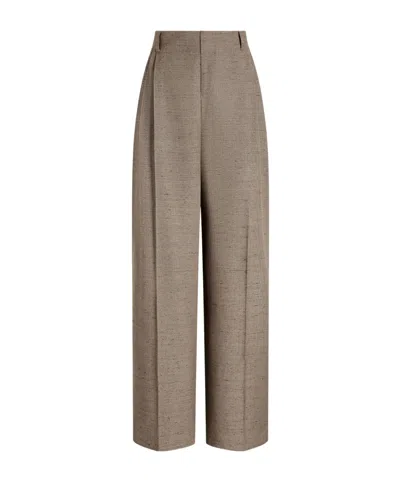 Dolce & Gabbana Belt Loop Casual Pants In Brown