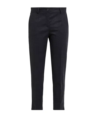 Dolce & Gabbana Belt Loop Casual Pants In Black