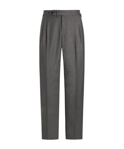 Dolce & Gabbana Belt Loop Casual Trousers In Grey
