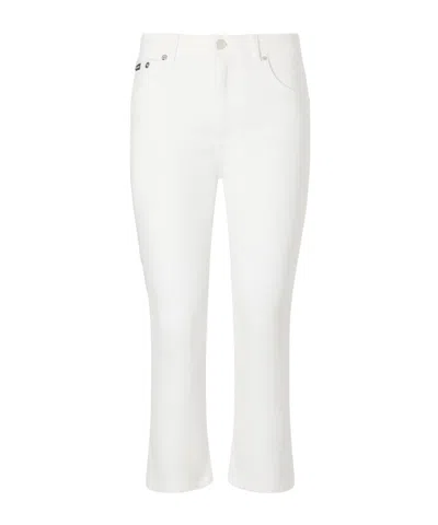 Dolce & Gabbana Belt Loop Casual Pants In White