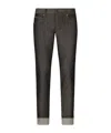 Dolce & Gabbana Regular-fit Blue Denim Jeans In Black