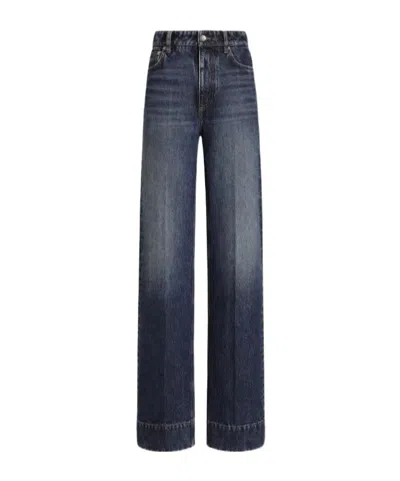 Dolce & Gabbana Belt Loop Jeans In Black