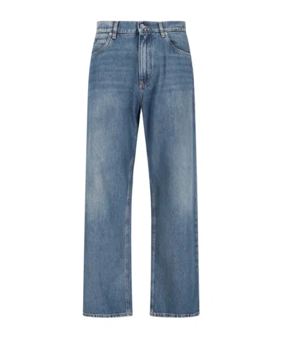 Dolce & Gabbana Belt-loop Jeans In Blue
