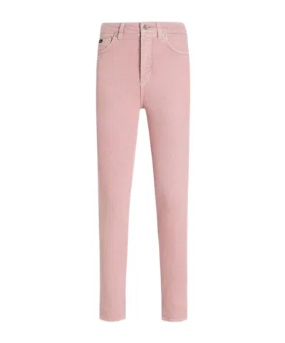 Dolce & Gabbana Belt-loop Jeans In Pink