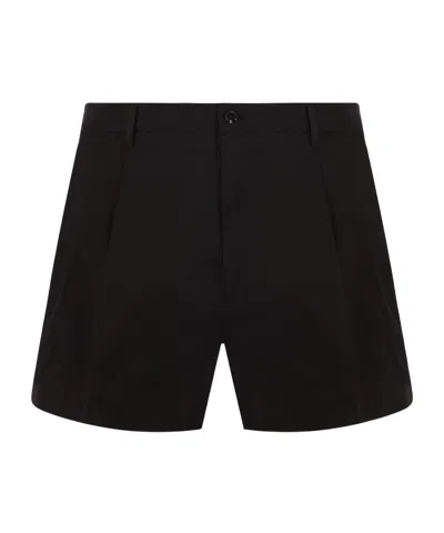 DOLCE & GABBANA DOLCE  GABBANA PLEATED GABARDINE SHORTS
