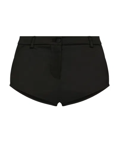 Dolce & Gabbana Belt Loop Shorts In Black