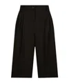 Dolce & Gabbana Tailored Knee-length Wool Trousers In Black