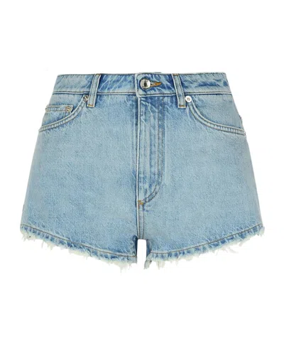 DOLCE & GABBANA DOLCE  GABBANA DISTRESSED EFFECT DENIM SHORTS