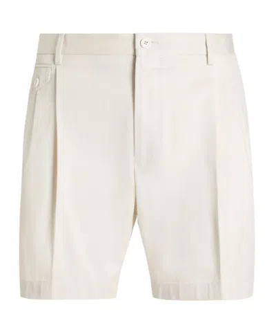 Dolce & Gabbana Belt Loop Shorts In Neutral