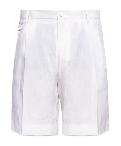 Dolce & Gabbana Belt Loop Shorts In White