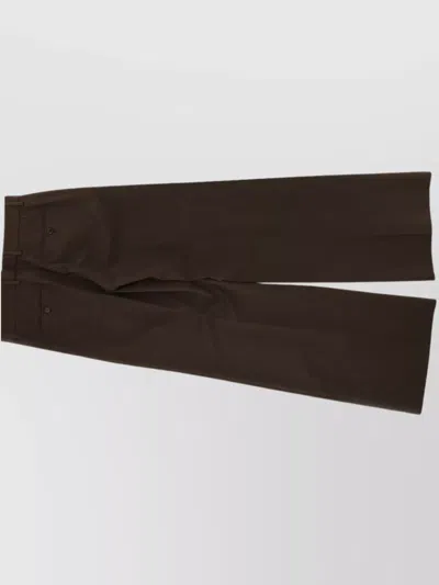 Dolce & Gabbana Belt Loop Straight Leg Trousers In Red