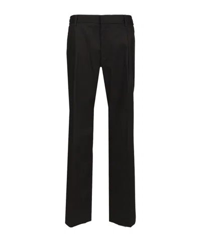 Dolce & Gabbana Belt Loops Slacks In Black