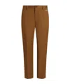 Dolce & Gabbana Cotton Trousers Featuring Belt Loops In Brown
