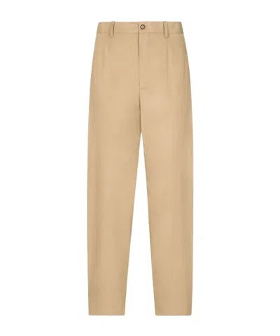 Dolce & Gabbana Belt Loops Slacks In Nude