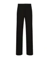 Dolce & Gabbana Cotton Blend Trousers With Pockets And Belt Loops In Black