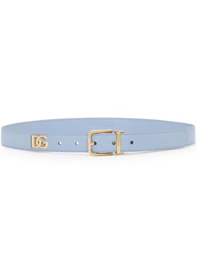 Dolce & Gabbana Belt With Application In Blue