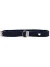 Dolce & Gabbana Logo-print Buckled Belt In Blue