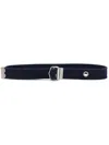 Dolce & Gabbana Logo-print Buckled Belt In Blue