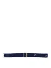 Dolce & Gabbana Logo-print Buckled Belt In Blue