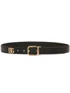 DOLCE & GABBANA DOLCE & GABBANA BELT WITH LOGO PLAQUE