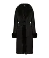 Dolce & Gabbana Belted Coat In Black