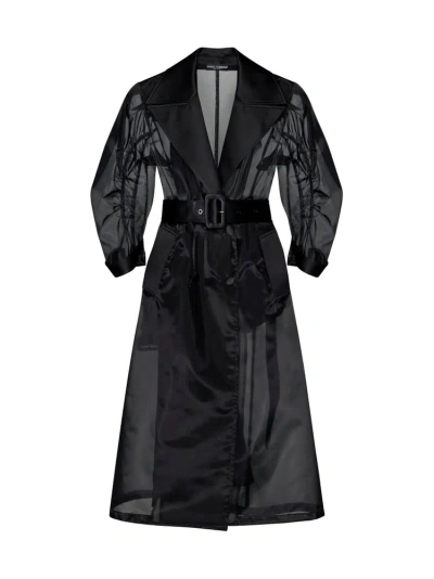 Dolce & Gabbana Belted Coat In Black