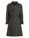 Dolce & Gabbana Dolce&gabbana Grey Wool Double-breasted Coat Men In Gray