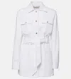 Dolce & Gabbana Belted Denim Jacket In Variante Abbinata