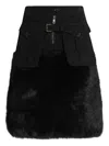 Dolce & Gabbana Belted Panelled Skirt In Black